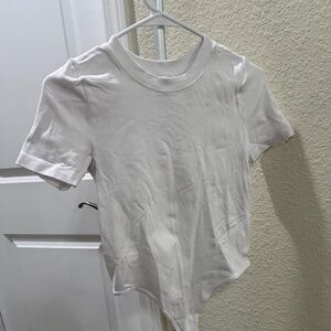 White basic bodysuit